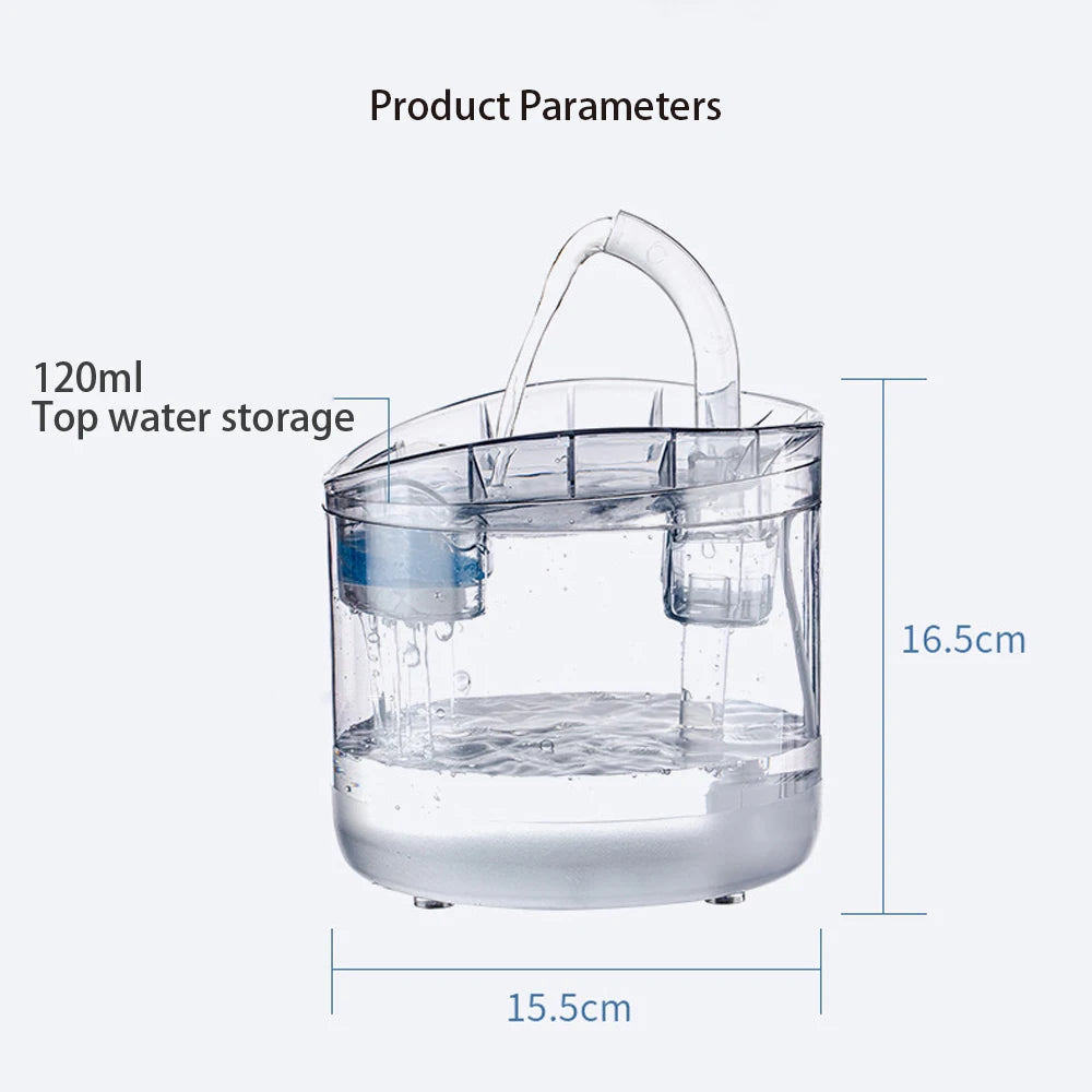 NEW Arrivals Cat Water Feeder Automation Sensor Faucet Fountain Food Grade Transparent Plastic Dog Water Dispenser For Cat Pet Sensor Drinker Pets Supplies