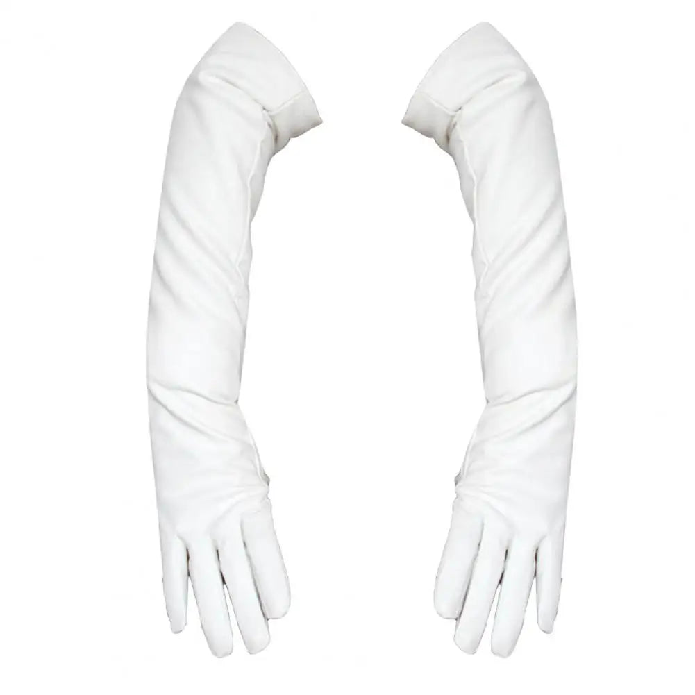NEW Arrivals Full Finger Gloves Windproof Dress Gloves PU Leather Long Arm Gloves Costume Gloves For Dating Gifts Ladies Luxury Fashion Apparel Accessories