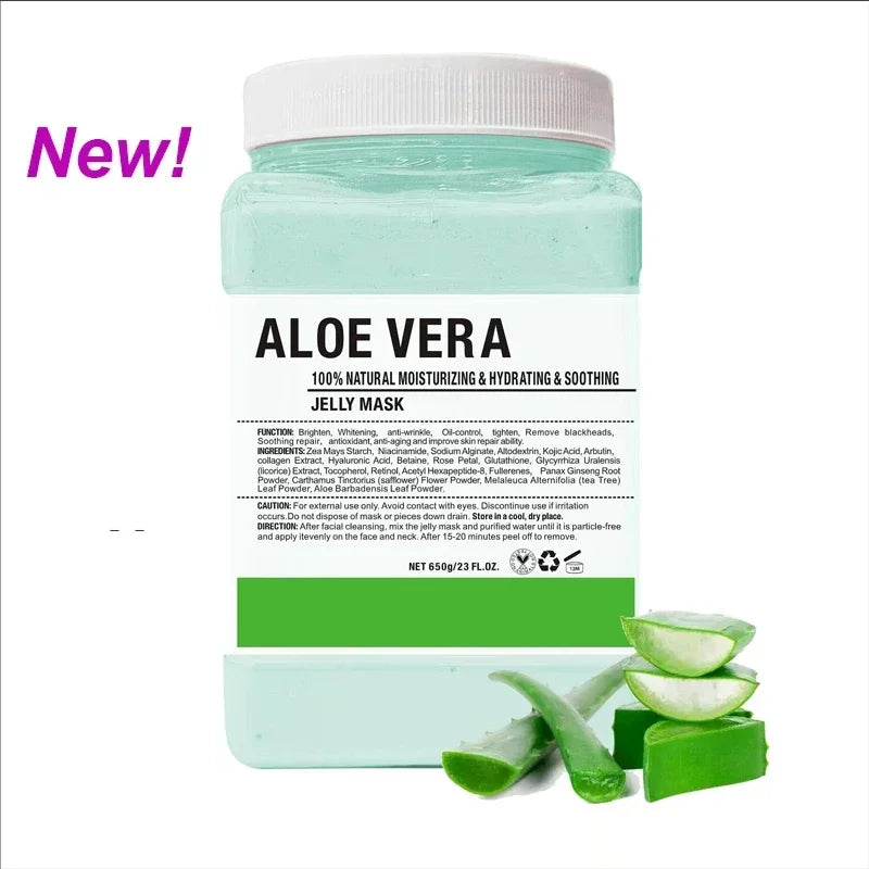 NEW Arrivals 28 Different Masks Fruits Ingredients Himalayan Salt Alaska Volcano Bamboo Charcoal 650g Vampire Soft SPA Hydro Jelly Mask Powder Anti-Aging Brighten Peel Off DIY Facial Mask Crystal Flower Petal Rose Mask