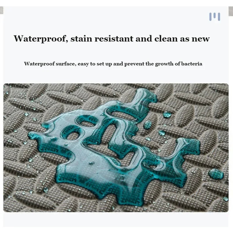 8-16PCS 30*30cm Sports Gym Mat Protection EVA Leaf Grain Floor Mats Yoga Fitness Non-Slip Splicing Rugs Thicken Shock Room Workout