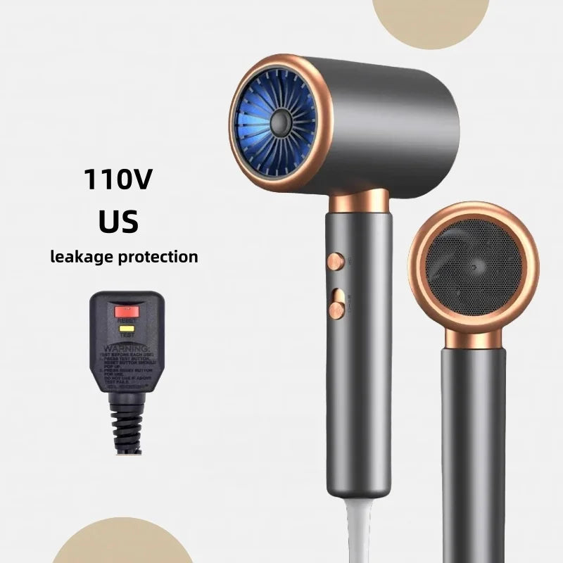 NEW BRAND from Japan  Professional High-Speed Hair Dryer 2400W High-Power Silent EU/UK Plug Household Hair Salon Hair Dryer Hair Care Accessories