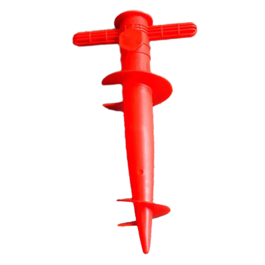 NEW Arrivals 1PC Random Color Umbrella Base Adjustable Plastic Sun Beach Patio Sand Ground Fixing Tools Anchor Stand Spike Auger Keep Holder Outdoor Camping Beach Garden Accessories