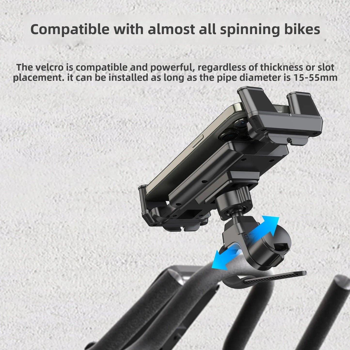 NEW Arrivals Universal Mountaintop Electric Vehicle Dynamic Bicycle Fitness Equipment Baby Phone Tablet Anti-Loose Support Holder Sports Supplies