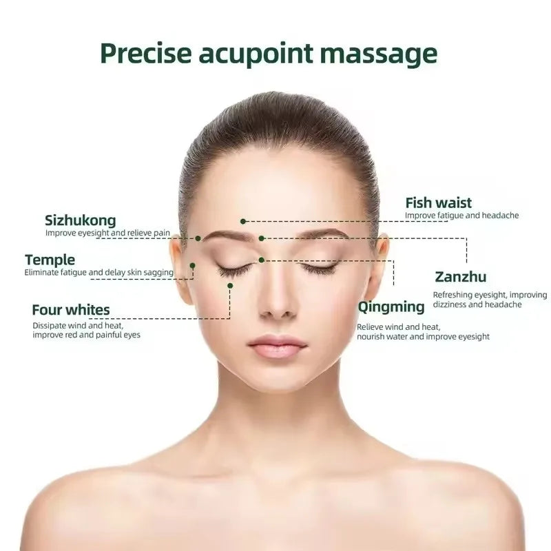 NEW Eye Massager Wireless Smart Vibration Magnetic Relieves Fatigue Dark Circles Acupuncture Massage Relax Eye Care Device