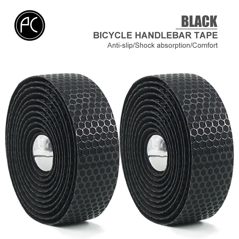 NEW Arrivals Road Cycling Handlebar Tape - Anti-Slip, Sweat-Absorbent, Honeycomb Patterned Cycling Essential Film Bicycle Parts Accessories Sports Supplies
