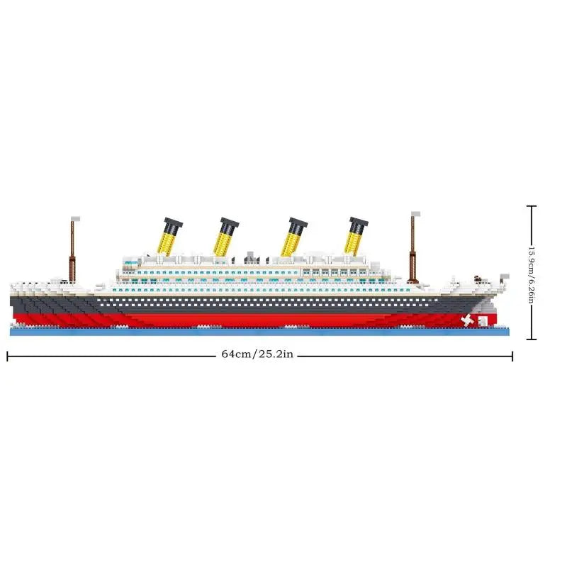 4404PCS Titanic Building Blocks Cruise Ship Mini Assemble Bricks Model Toys Kits Desktop Decoration Gifts For Children