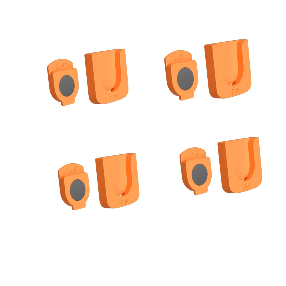 NEW 6PCS Set Remote Control Magnetic Hook Lock, Adhesive Wall Mounted Remote Control Storage Rack, No Punching Hook Home Electronic Accessories