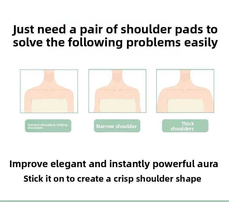 NEW Arrivals Silicone Shoulder Pads Unisex Invisible Traceless Self-Adhesive Fake Shoulders for Women And Men Home Comfort Underwear Accessories