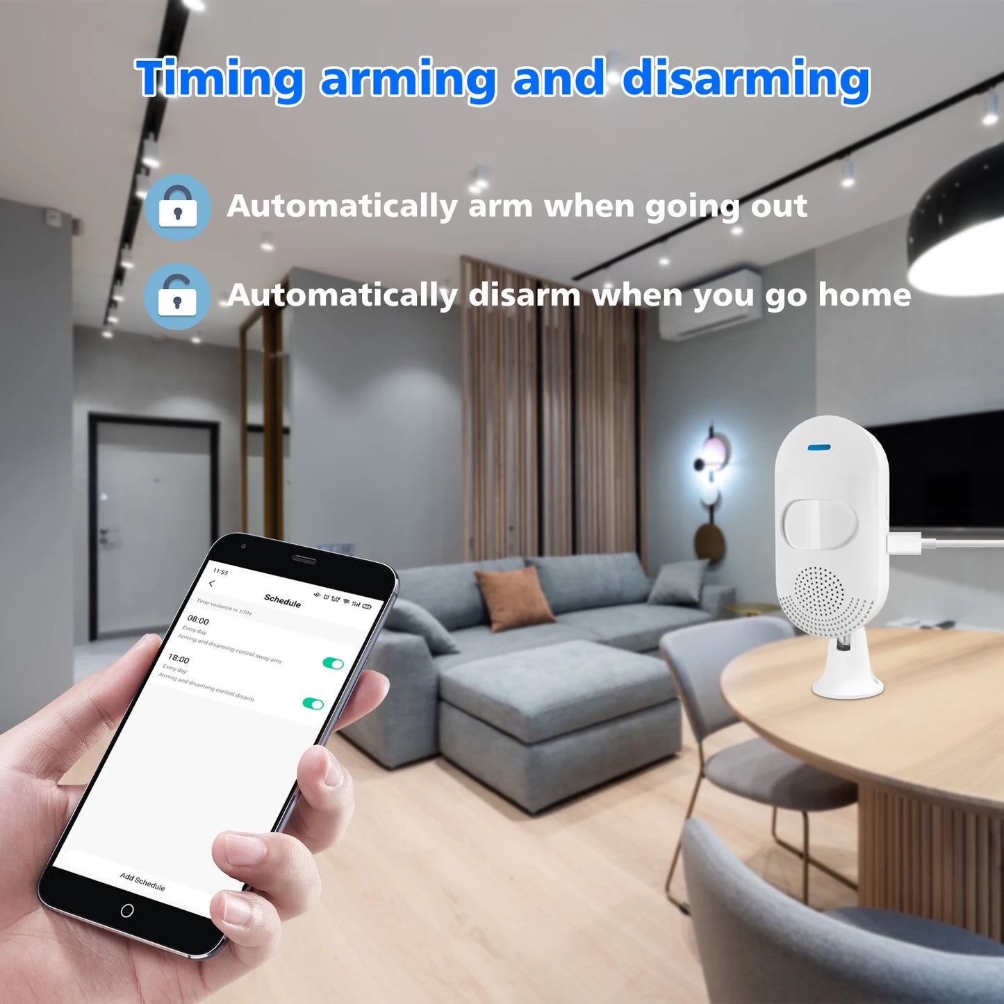 TUYA WiFi Home Burglar Sensor Infrared Alarm Motion Detector PIR Sensor Smart Life APP Security Protection Remote Monitor APP