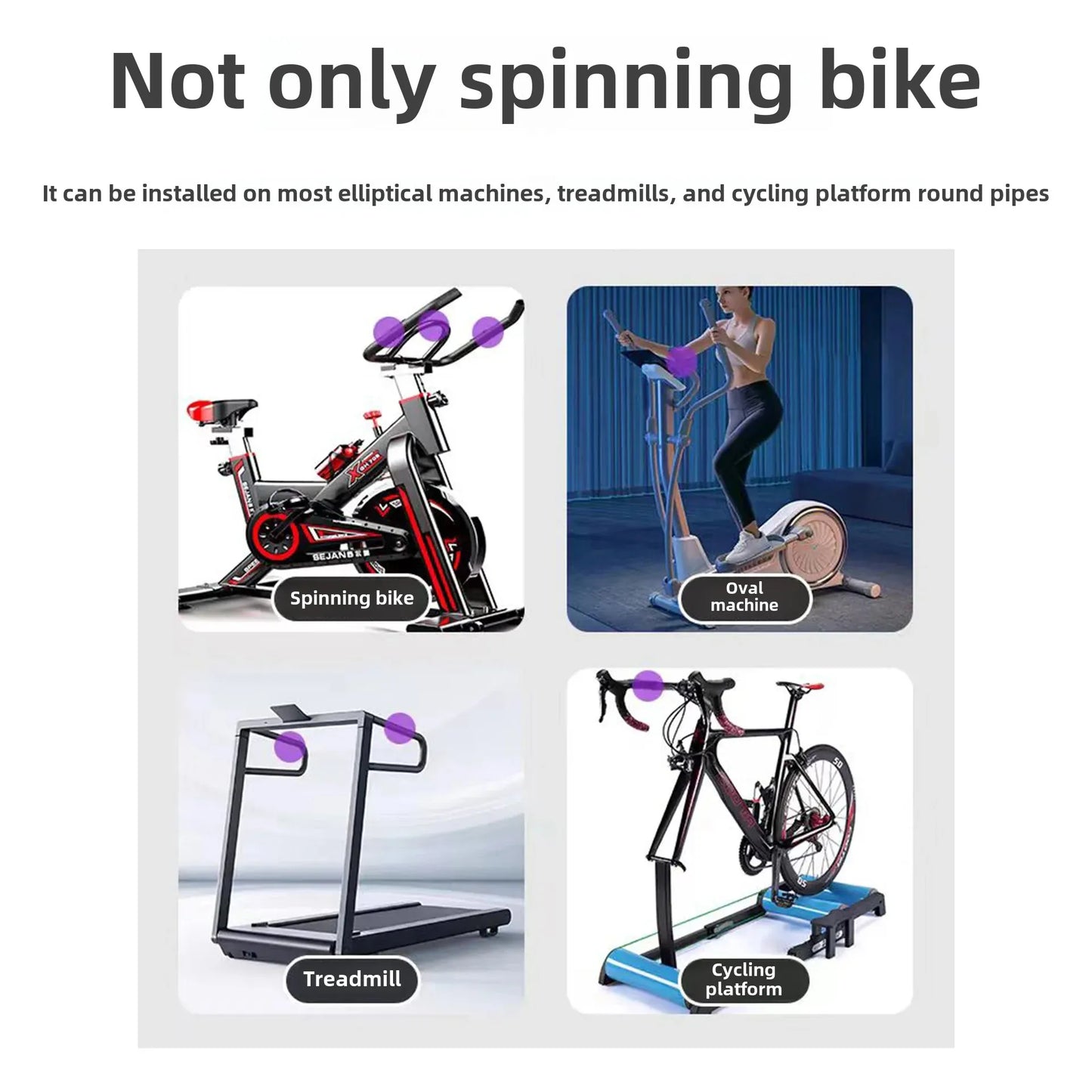 NEW Arrivals Universal Mountaintop Electric Vehicle Dynamic Bicycle Fitness Equipment Baby Phone Tablet Anti-Loose Support Holder Sports Supplies
