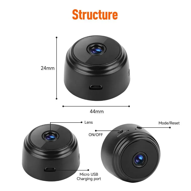 A9 1080P HD Wifi Mini Camera Surveillance Cameras Sensor Camcorder Web Video Smart Home Safety Wireless Security Camera
