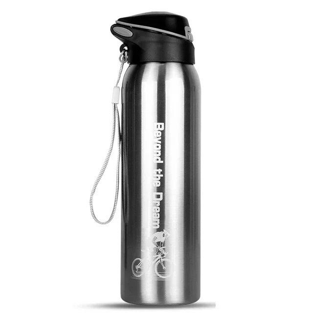 NEW Arrivals 500ML Outdoor Sport Bicycle Water Bottle Vacuum Stainless Steel Cycling Water Cup Thermal Drink Mug Travel Cycling Equipment Sports Supplies