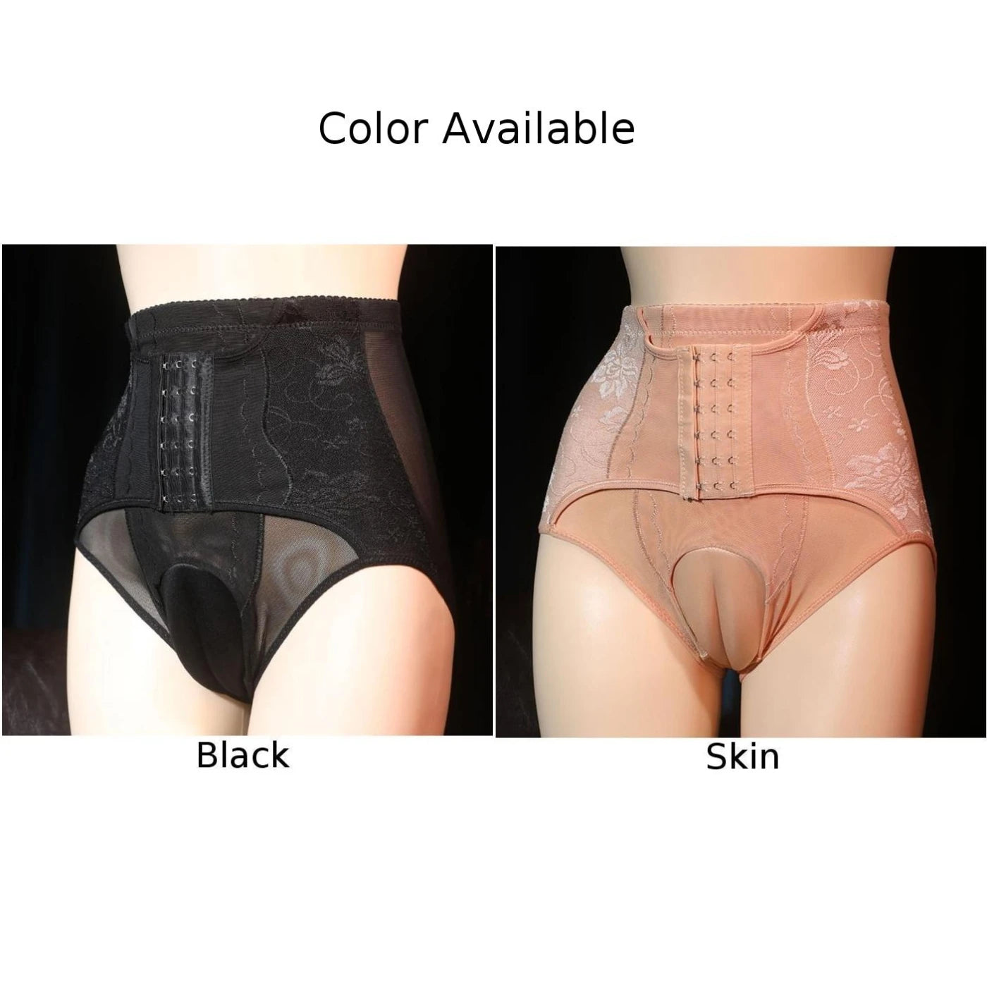 Transgender High Waist Body Shape Panties Insert Camel Toe Underwear False Panties Fake Vagina Shemale Hides JJ Crossdress