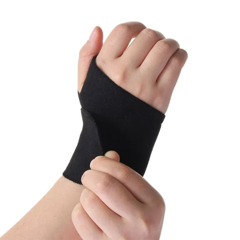 Self Heating Wrist Band Magnetic Therapy Support Brace Wrap Heated Hand Warmer Compression Pain Relief Wristband Sanitizer Belt