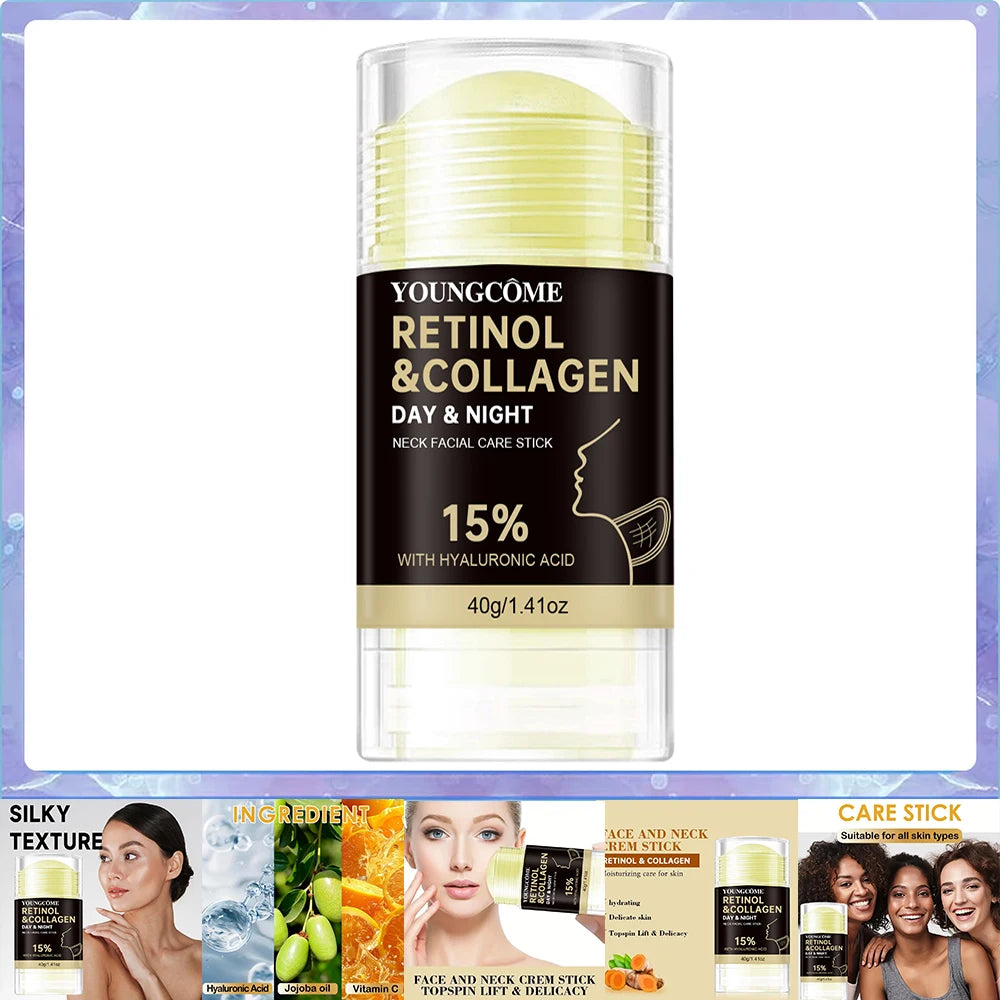 NEW 3PCS Set Retinol Face and Neck Treatment Bar Collagen with Firming Elasticity Improve Loose Skin Lotion Moisturizes and Brightens Ladies Skin Care Korean Products