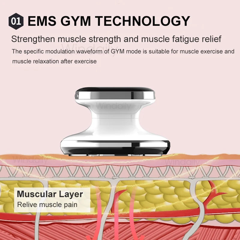 NEW Arrivals EMS & RF Radio Frequency Body Slimming Machine Fat Burner Slim Shaping Device LED Light Therapy Lose Weight Cellulite Massager Skin Care Accessories Health Care Supplies