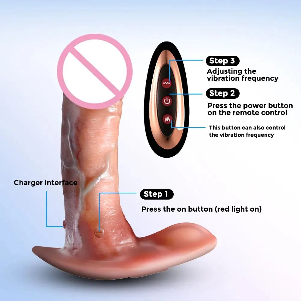 Telescopic Real Vibrator for Women Dildo Vagina Stimulator Vibration SexToy Silicone Thrusting Dildo With Heating Remote Control