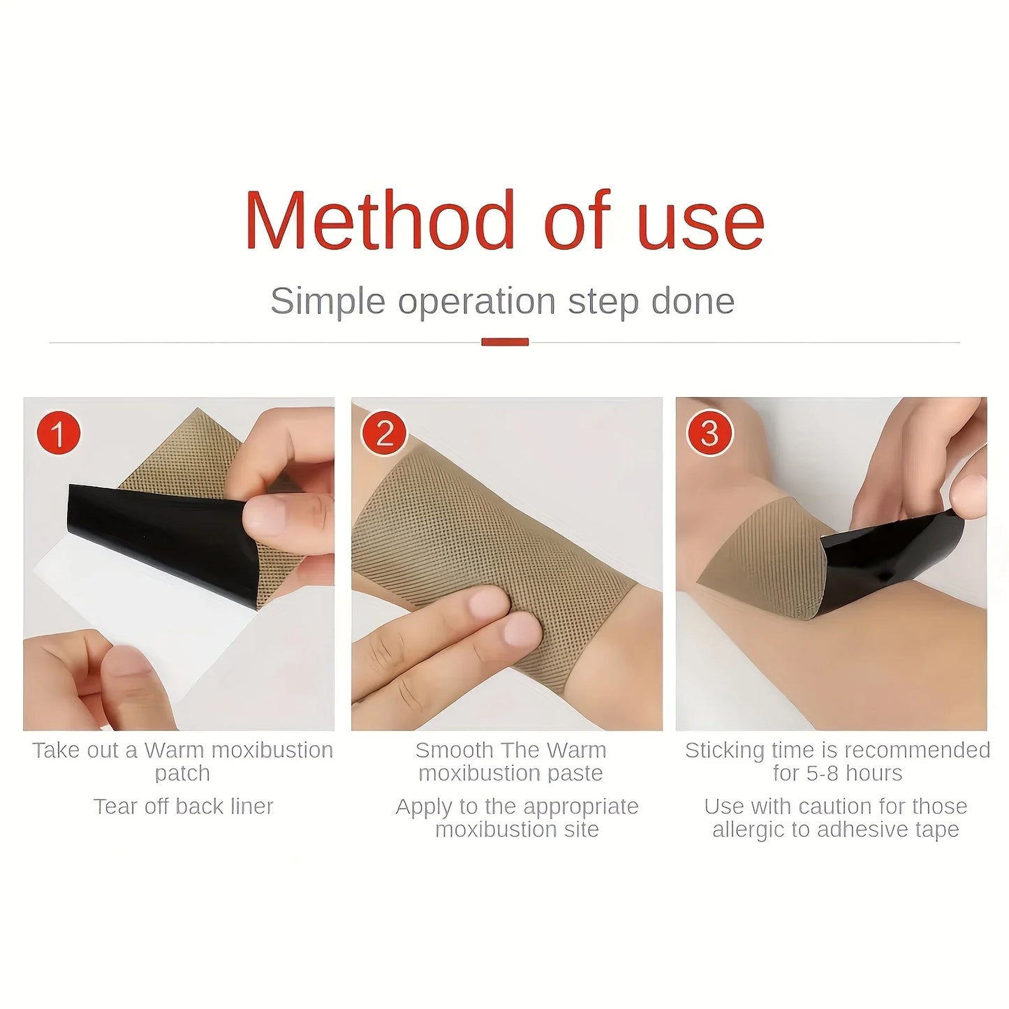 100 PCS Natural Herbal Set Neck/Shoulder/ Back/ Abdomen/ Knee/Hands Pain Relief Therapy Circulation Heating Warm Patches Sports Injuries Treatment Health Care Accessories