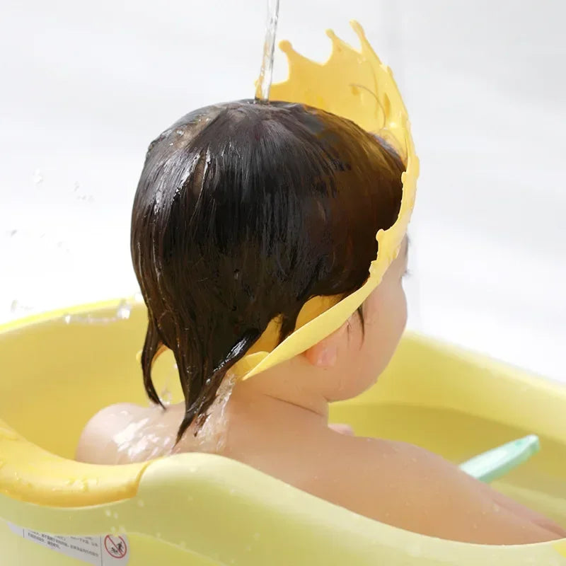 NEW Children Bathing Shower Cap Hat Safe Shampoo Shower Bathing Bath Protect Soft Cap Hat For Baby Wash Bath Caps Cup Hair Shield Babies Personal Care Supplies