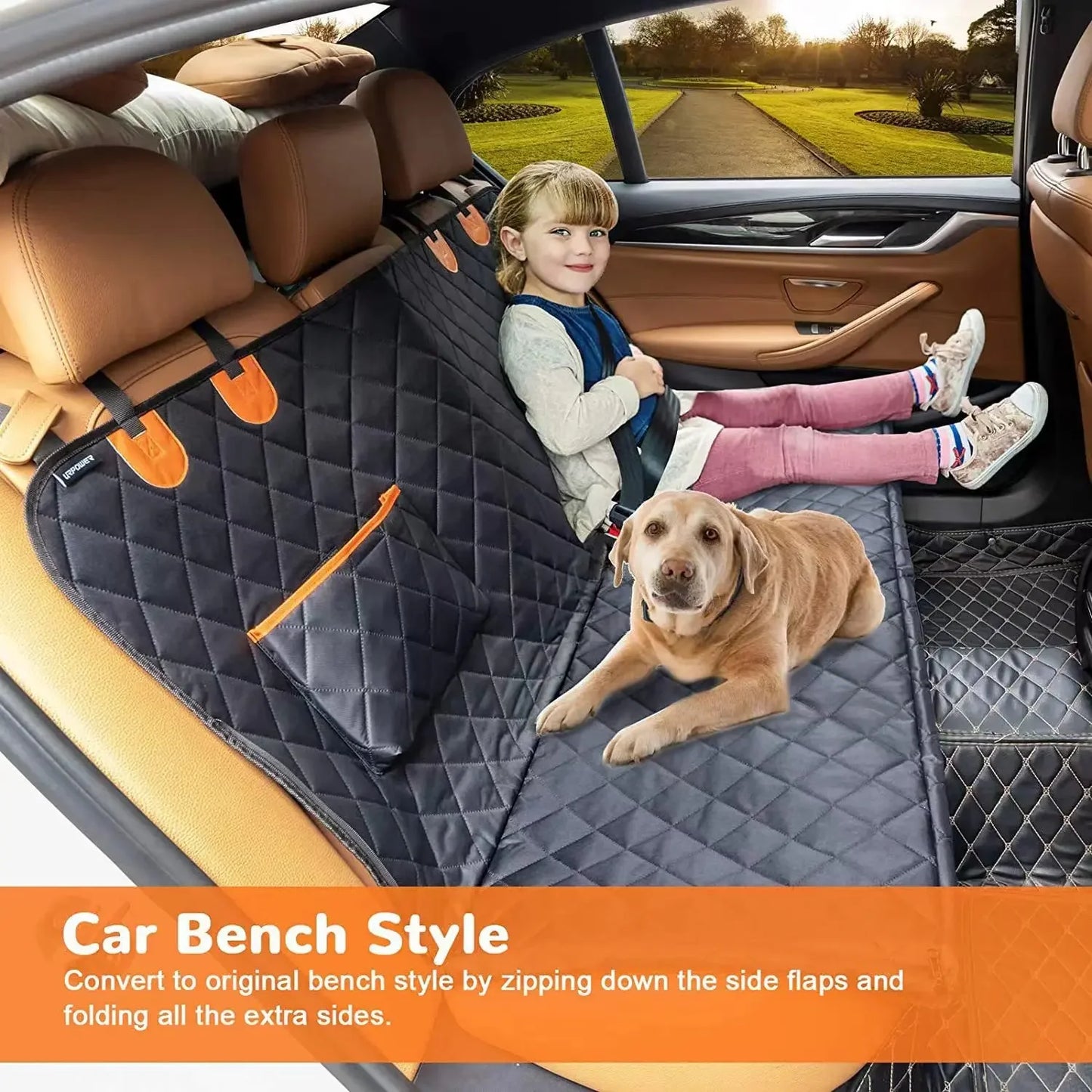 2PCS Pet Car Cushion Car Rear Seat Car Cushion Dog Car Seat Cushion Suitable for Many Models Waterproof Anti-Fouling Car Cushion