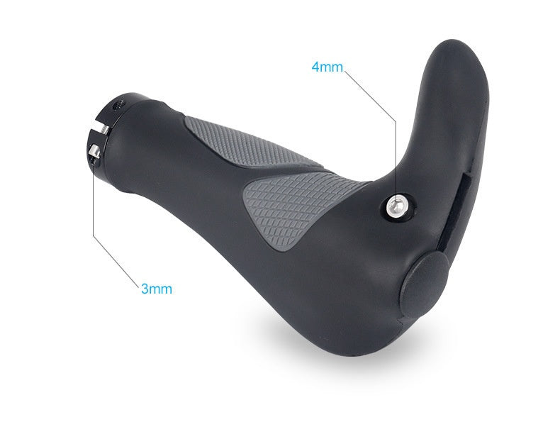 NEW Bicycle 14FB Grip Handlebar End Cap Aluminum Alloy Lock Mountain Handle Bar Grip Bike Anti-Skid Rubber Bicycle Skid-Proof Grips