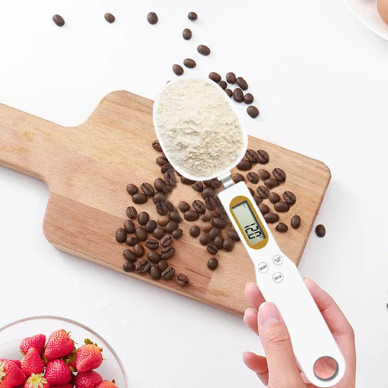 NEW Arrivals Electronic Kitchen Scale 500g 0.1g LCD Digital Measuring Food Flour Digital Spoon Scale Mini Kitchen Tool for Milk Coffee Scale Pets Measuring Food Scale