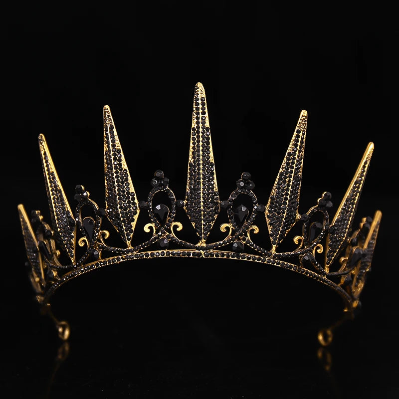 Low-Price Sales are Limited Luxury Wedding Crown Gold Silver Color Rhinestone Crystal Diadem Queen Crown Princess Tiaras Bridal Hair Jewelry Party Hair Accessories Girls Ladies Luxury Jewelry Fashion Accessories Supplies