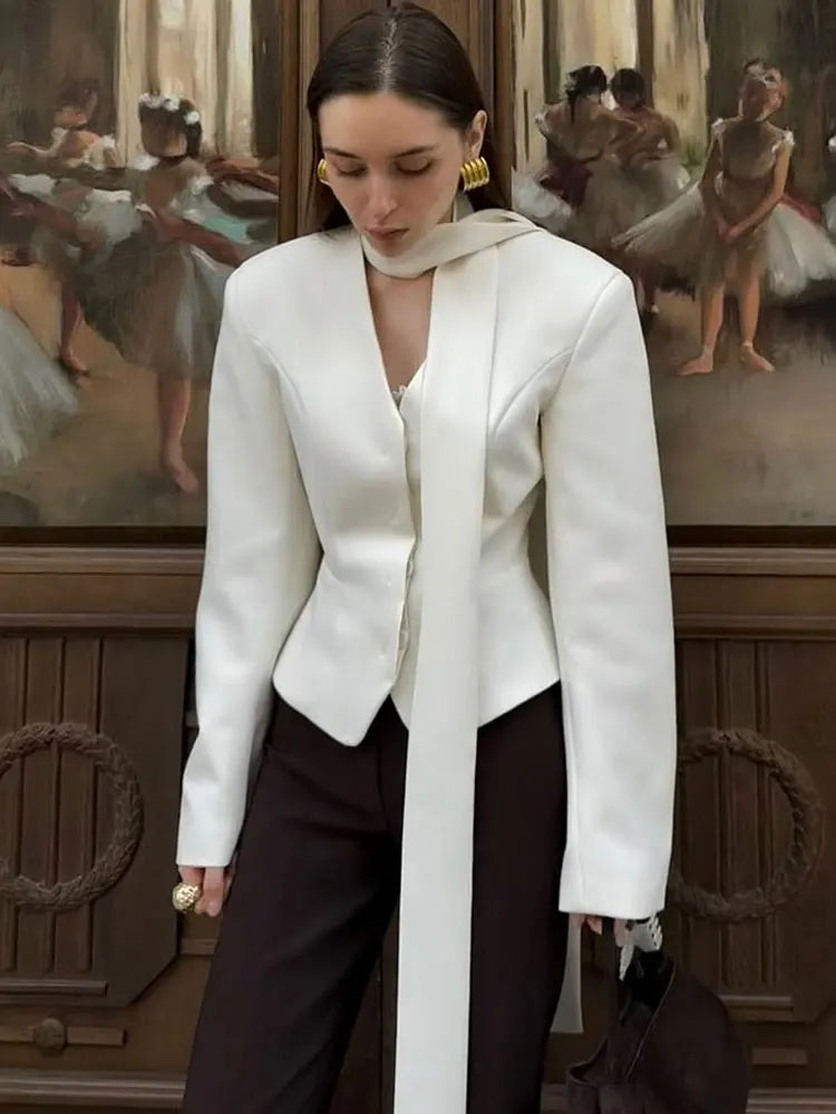 NEW 3PCS Set Female Suit Mini Skirt Elegant Striped Commute Patchwork Fashion Luxury V-Neck Party Looks For Women Suit Sets