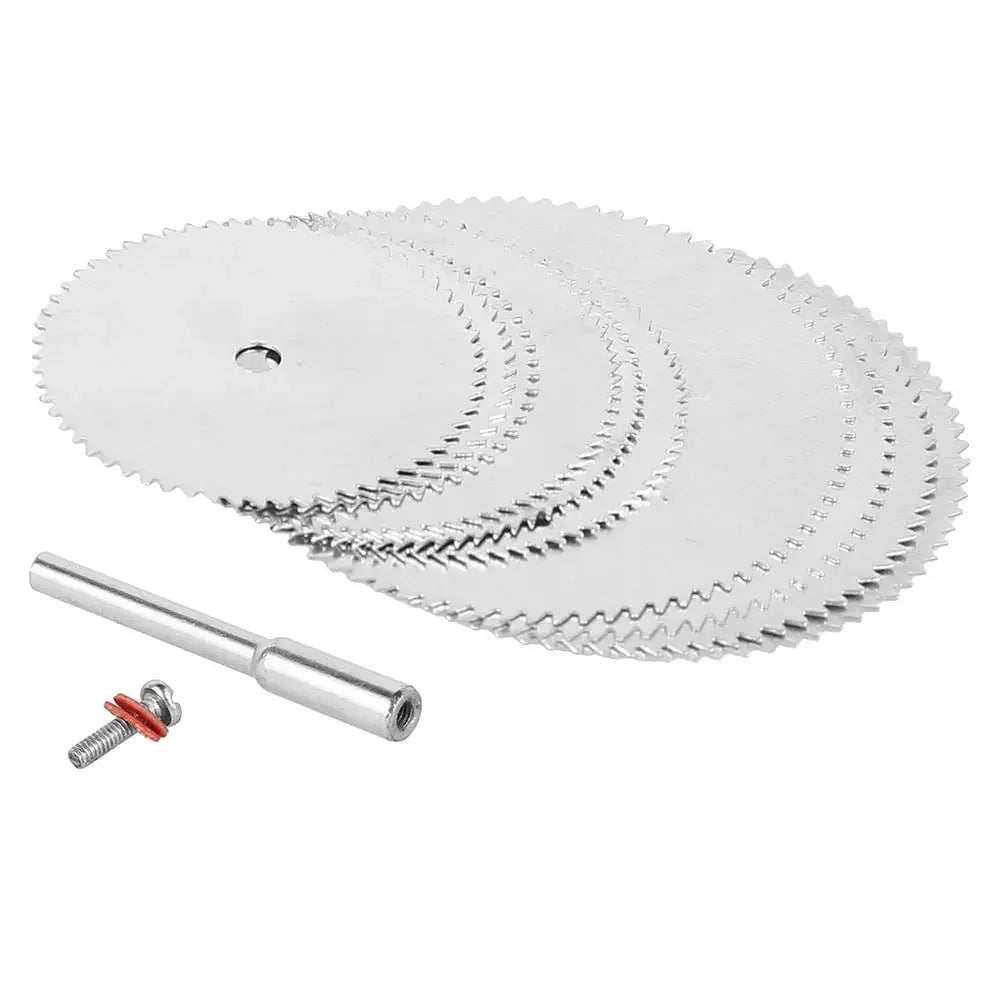 NEW 11PCS Set Mini Circular Saw Blade Set Precision Woodworking Cutting Disc with 1 Rod 22mm 25mm 32mm for Cutting Wood Metal