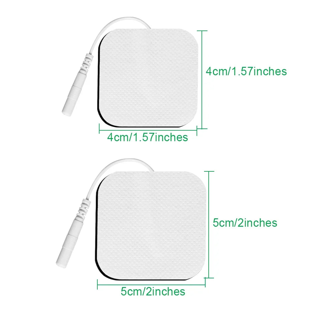 NEW Arrivals 100PCS Set Self Adhesive TENS Electrode Pads 4×4cm/5×5cm Massager Electrodes Patch For Pulse EMS Muscle Stimulator Sticker