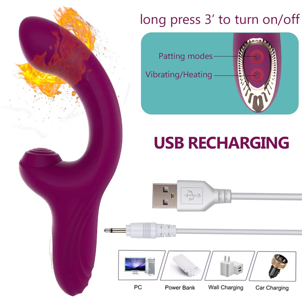 Vibrator For Women G Spot Stimulator With Heating Realistic Vibrator Dildo Erotic Adult Sex Toys For