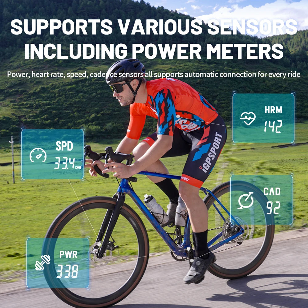 NEW Bicycle Computer Set BSC100S Computer BLE Bluetooth ANT Waterproof Wireless Bike Stopwatch MTB Road Cycling Bike Computer Cycling Accessories Sports Supplies