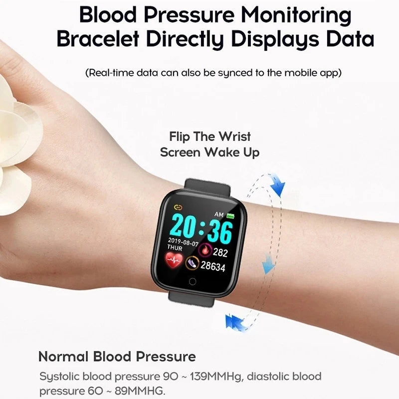 NEW Arrivals Smart Watch Women Waterproof Wrist Watches Men Smartwatch Electronic Clock Kids Fitness Tracker Watch For Xiaomi Huawei Bracelet