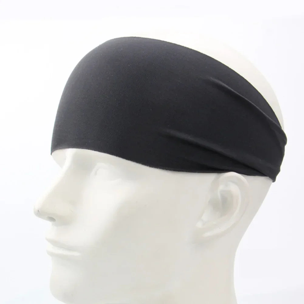 NEW Arrivals 5PCS Black Set Elastic Sports Headbands Sweat Absorption Dry Headdress Quick Workout Headband Anti-Slip Breathable Sweatbands Outdoor Sports Yoga Running Gym