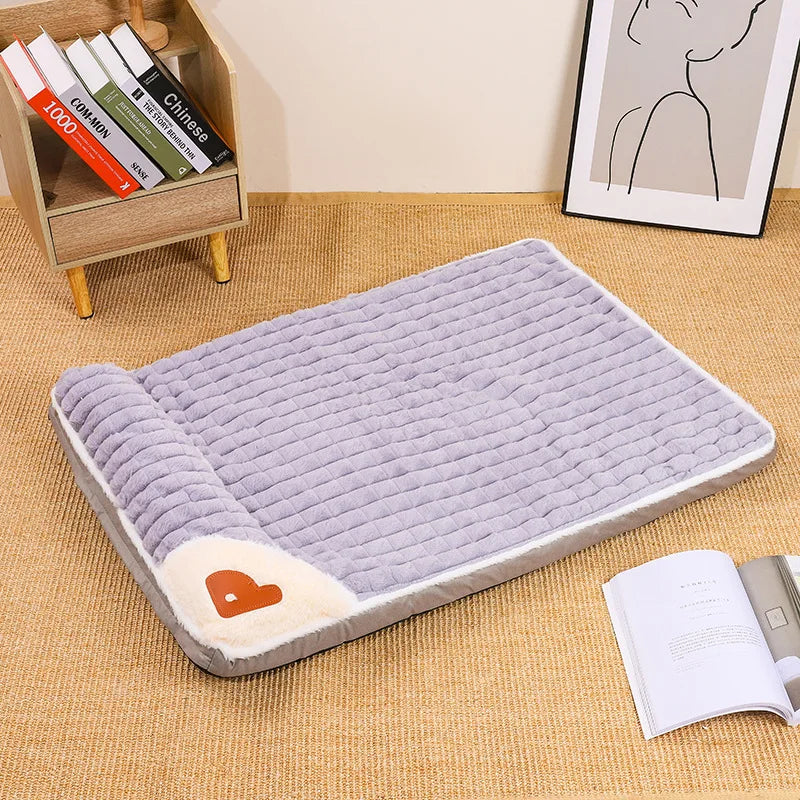Cross-Border New Arrival Sleeping Dog Orthopedic Mat Winter Warm Removable Washable Kennel Mattress Pet Supplies Large Dog Dog Bed Pets Supplies