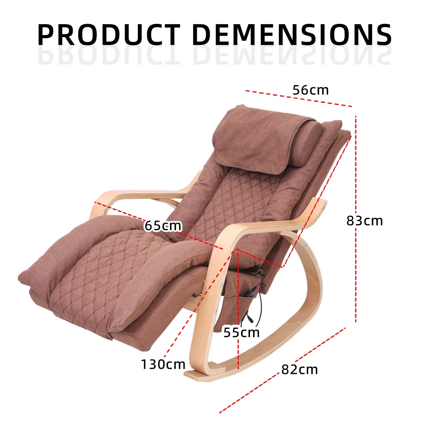 Electric Leisure Reclining Home and Office Small Chair Massager Comfortable Rocking Home