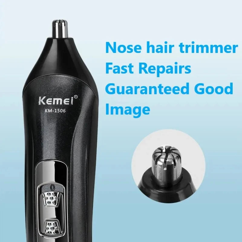 NEW Arrivals KM-1506 3 in 1 Electric Shaver Set USB Charging Hair Trimmer Electric Rechargeable Nose Professional Shaving Machine Men Grooming Supplies