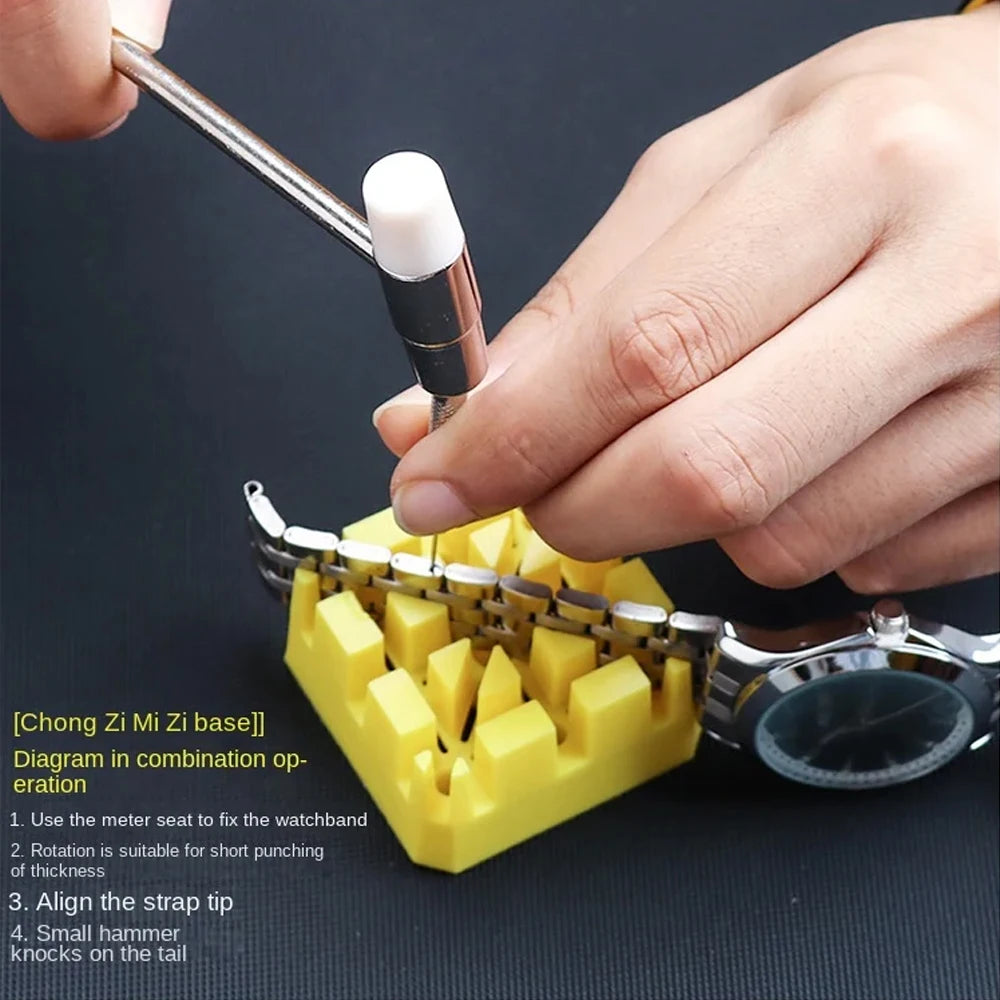 NEW Arrivals 147 Parts Set Watch Repair Tool Kit for Disassembly Installation Maintenance Adjusting Straps Replacing Batteries Jewelry Accessories