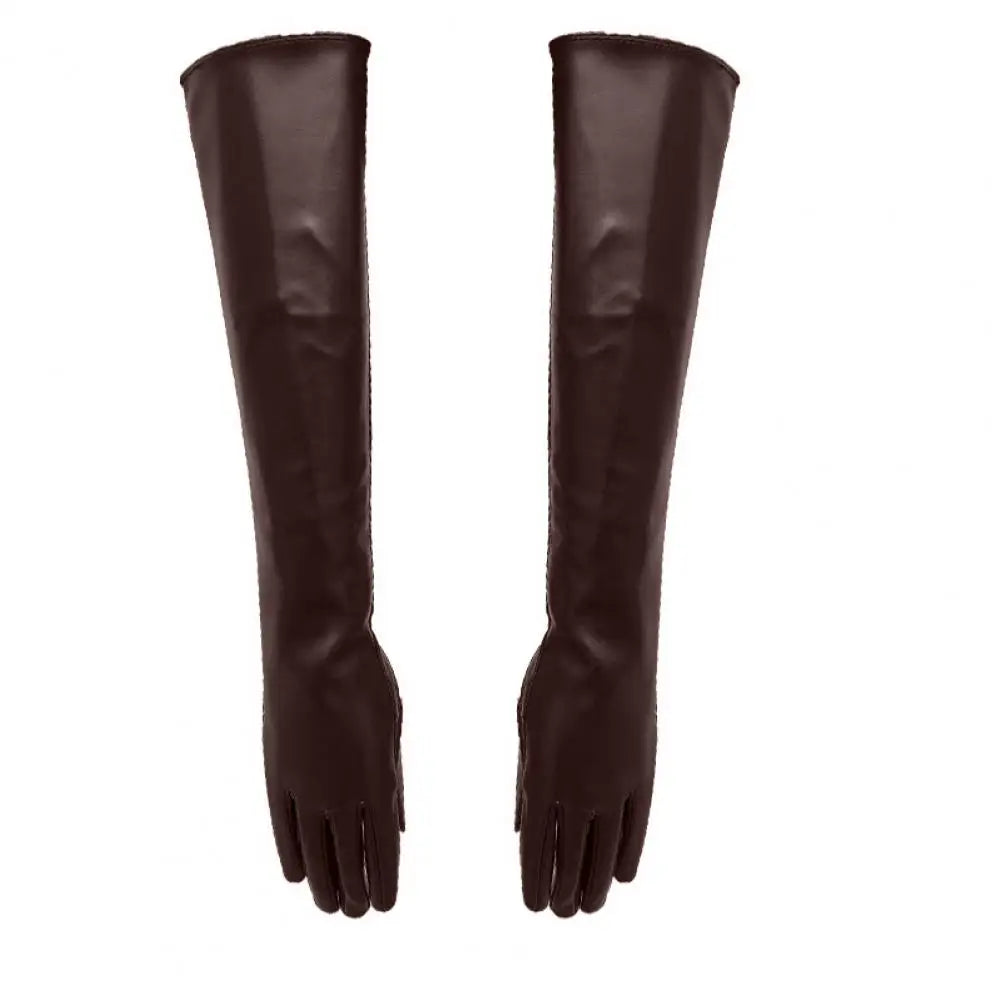 NEW Arrivals Full Finger Gloves Windproof Dress Gloves PU Leather Long Arm Gloves Costume Gloves For Dating Gifts Ladies Luxury Fashion Apparel Accessories