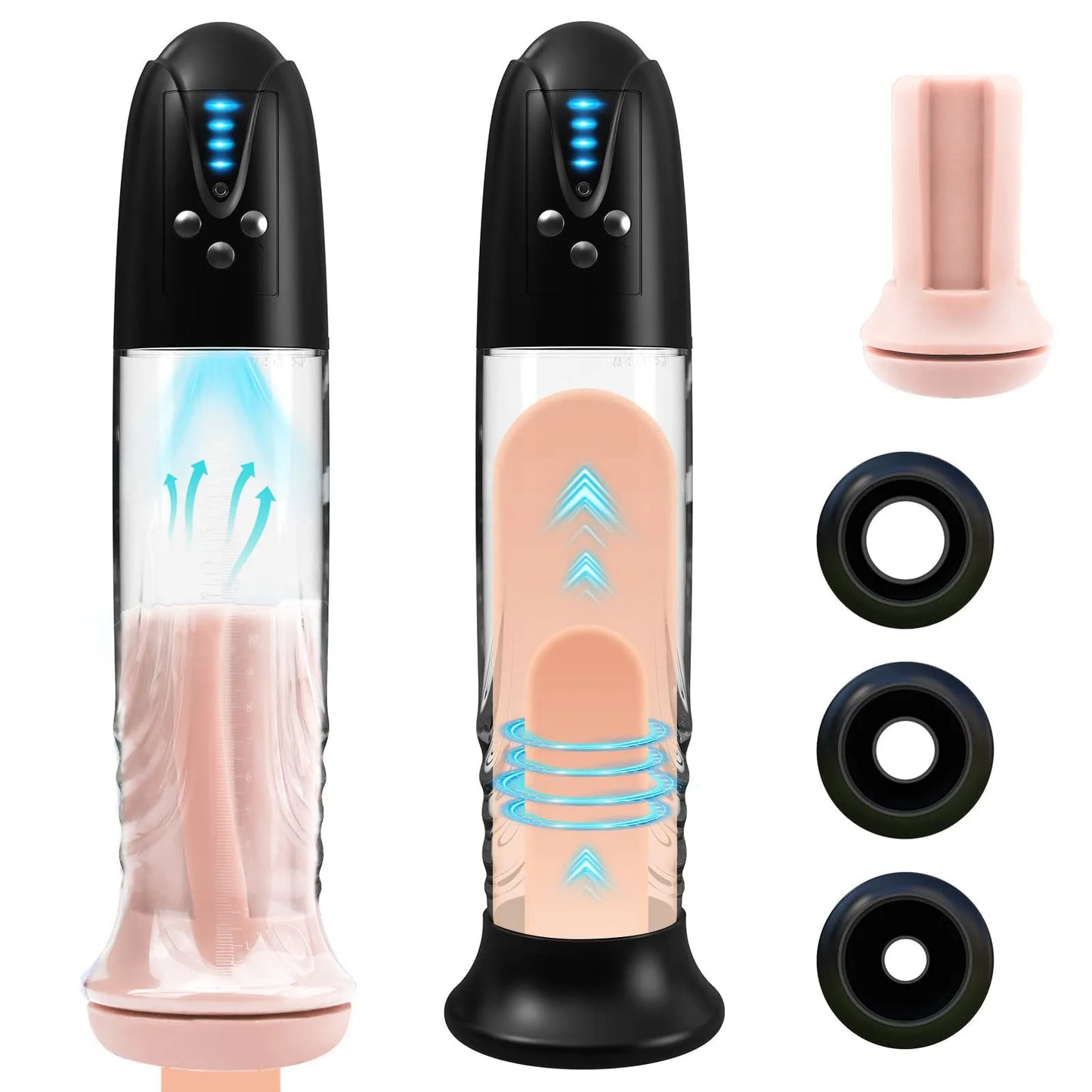 Adult 30cm Eectric Penis Pump with Pocket Pusssy Penis Automatic Enlargement Extender Vacuum Male Masturbator Adult Sex Tooys for Man