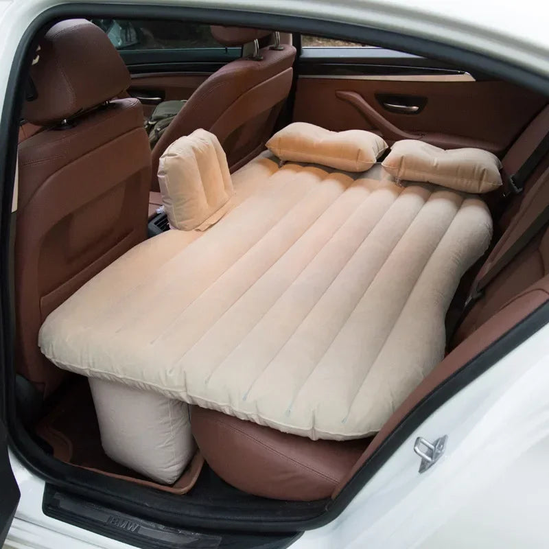 NEW Arrivals 3 Colors Outdoor Travel Car Upholstery Folding Bed Outdoor Camping Beach PVC Flocking Air Mattress Car Air Bed