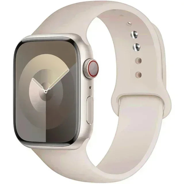 Original Silicone Strap For Apple Watch Band 44mm 38-40 42-46 41-45 46MM 49 mm Bracelet Watch Serie Accessories 10 9 7 4 5 6 8 SE Ultra 2 3 Electronics Supplies