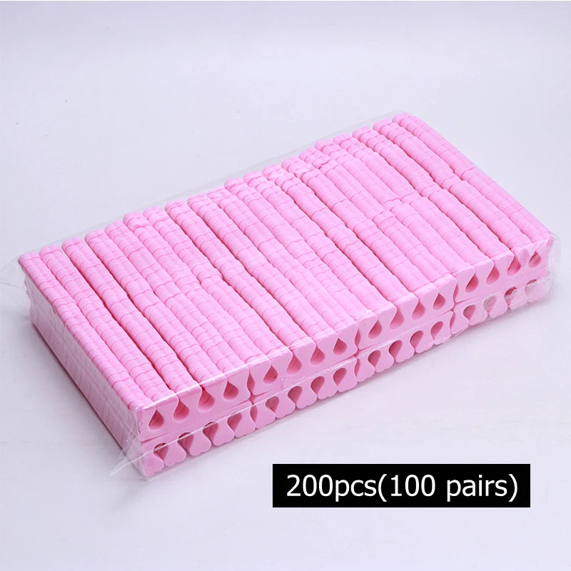 NEW Arrivals 200/400PCS Set Nail Art Toes Separators Soft Sponge Fingers Foot Gel UV Polish Coating Painting Manicure Pedicure Tools Foam Women Cosmetic Accessories Manicure Pedicure Supplies