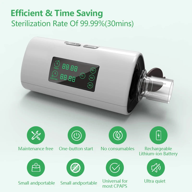 NEW Arrivals Asthma Snore Apnea Portable CPAP Cleaner Ozone Sleep Ventilator Air Purifier Air Disinfection Elderly Kids Anti Apnea Respirator Snoring Home Health Care Machine Supplies