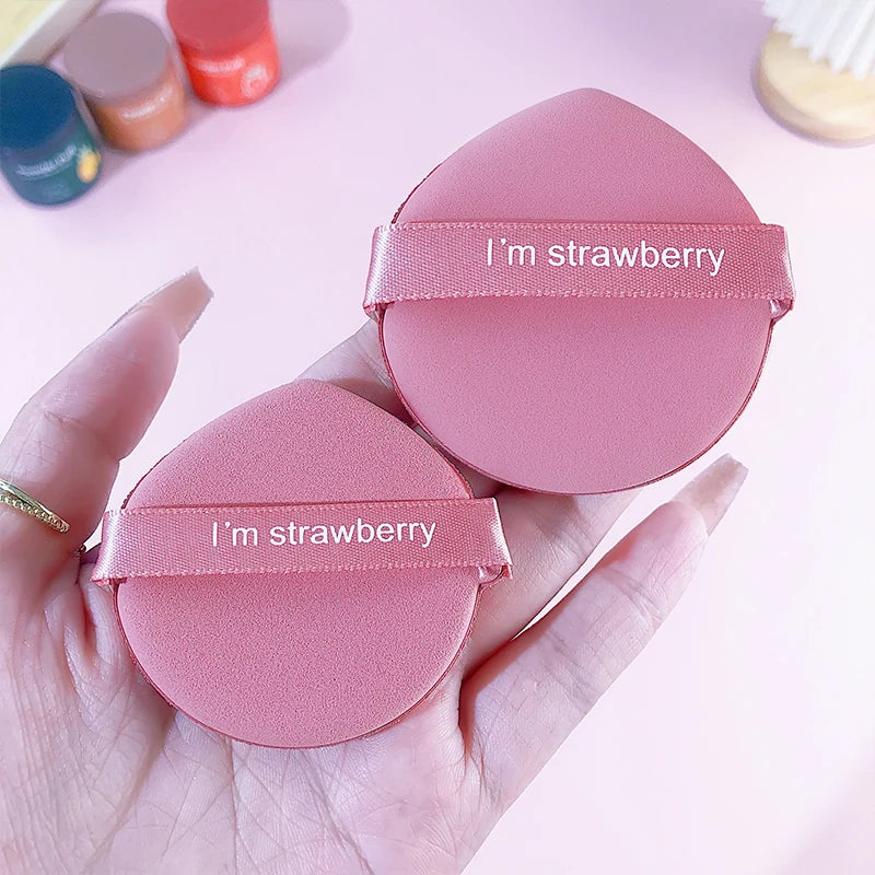 7Pcs Air Cushion Makeup Sponges, Round Powder Puff, Ultra Soft Washable Reusable Large Velour Face Powder Puff Loose Powder Puff