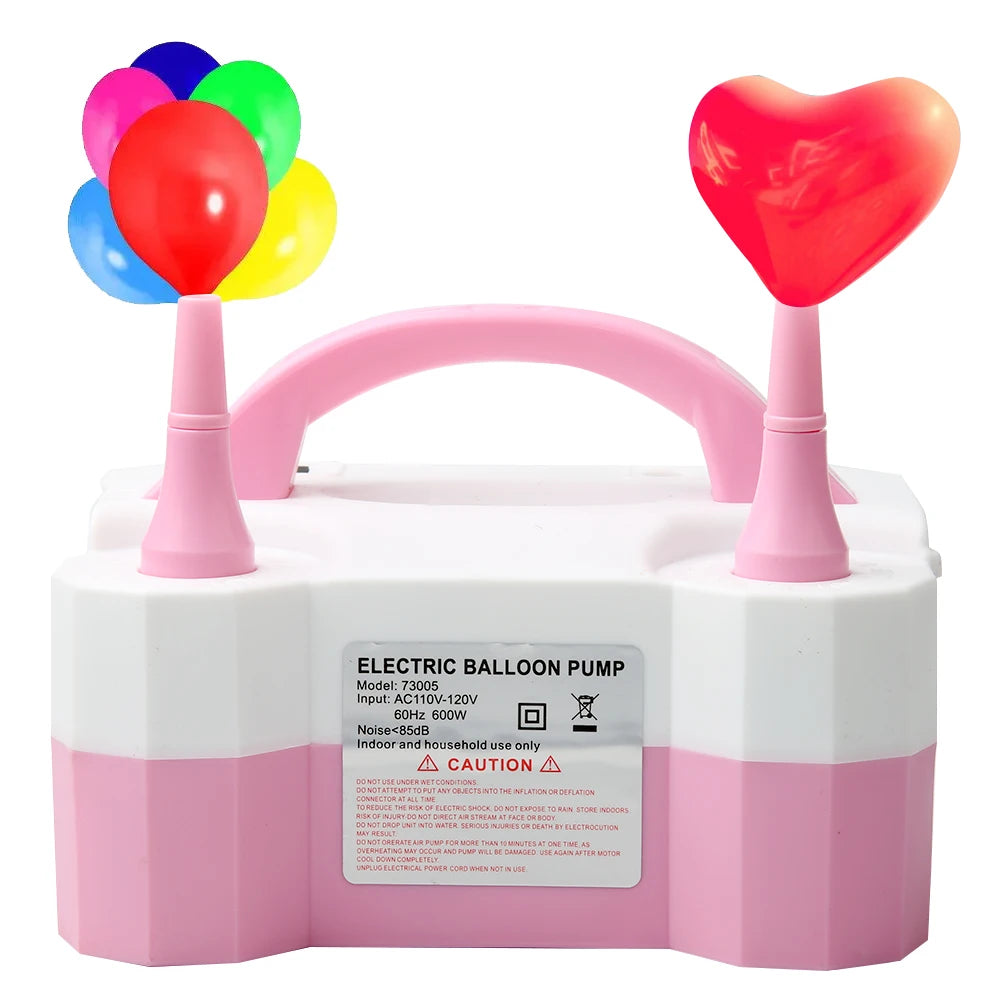 Electric Balloon Inflator Balloon Inflator Pump Can Inflate Two At The Same Time Has Two Modes Good For Decorating The Room