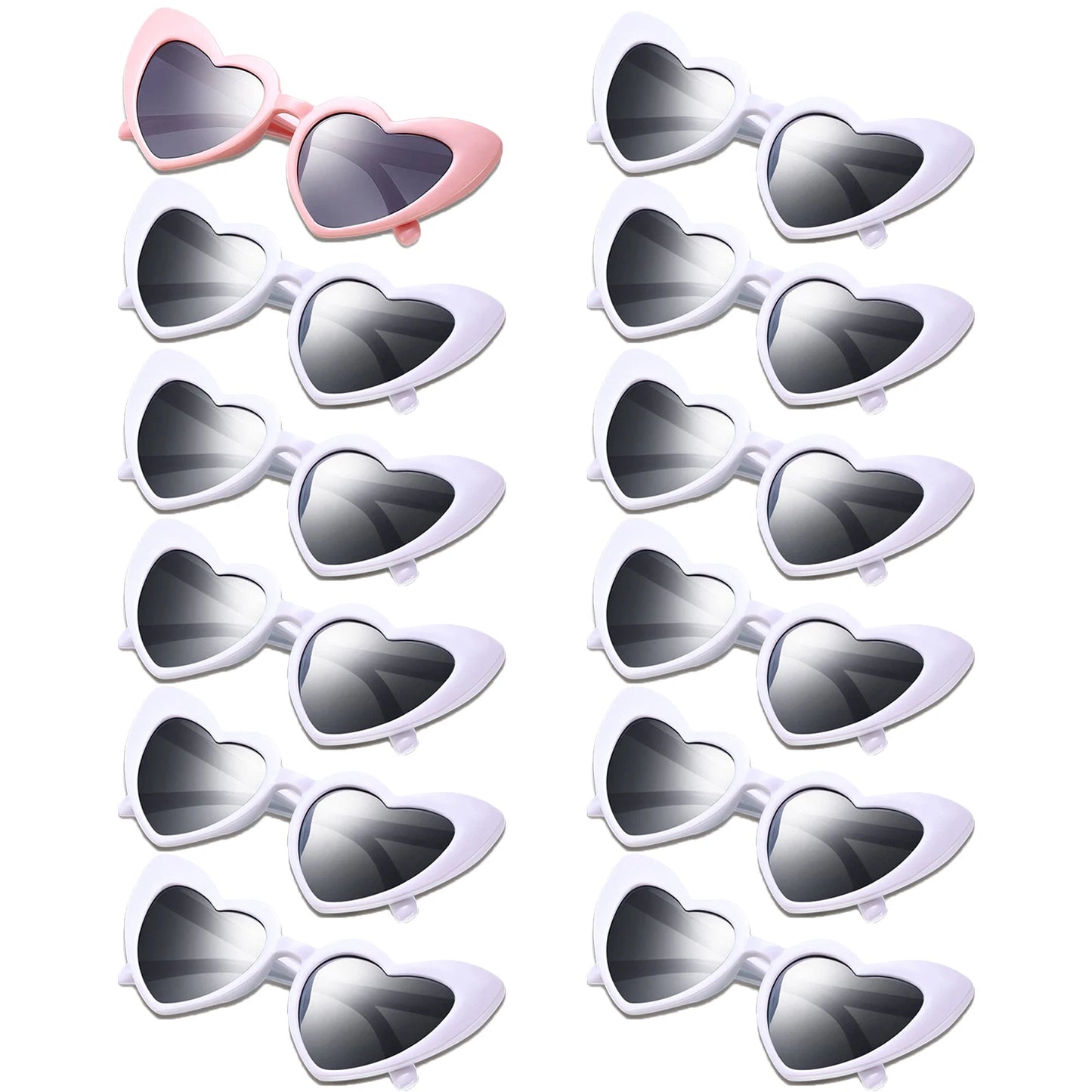 NEW Arrivals 24-48-100PCS Set Wedding Heart Sunglasses Memories for Wedding Guests Wedding Souvenirs Sunglasses Wedding Party Bachelorette Hen Party Accessories