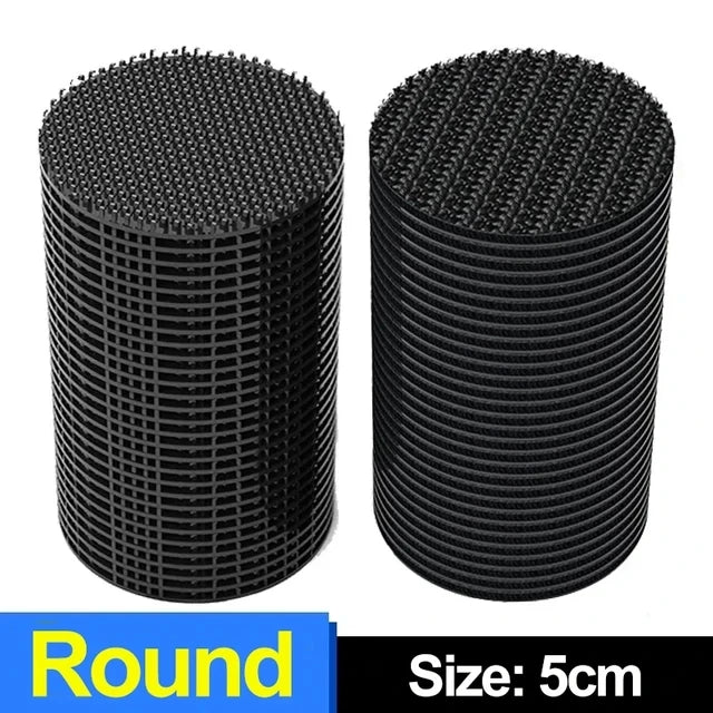 NEW Arrivals 100PCS Set Super Strong Sewing Double Sided Carpet Fixing Sticker Self Adhesive Car Carpet Fixed Patch Fastener Sheets Sofa Floor Foot Mats Anti Skid Grippers