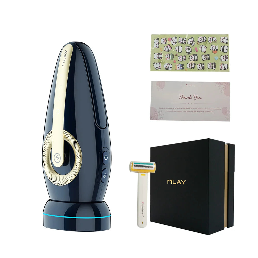 NEW T17 Skin Sensor Laser Hair Removal IPL Epilator ICE Cold Device Mini Portable Body Facial Secret Area Hair Remover Machine For Women Men Skin Hair Care Supplies