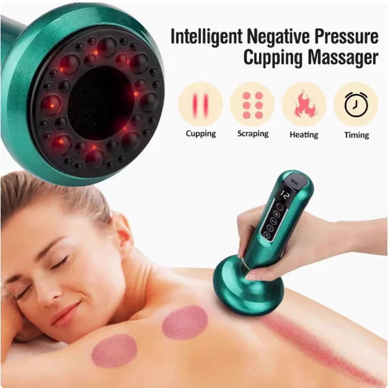 NEW Korean Handheld Rechargeable Magnetic Cupping Massager Cellulite Fat Suction Machine for Body Sculpting Belly Cellulite Massage